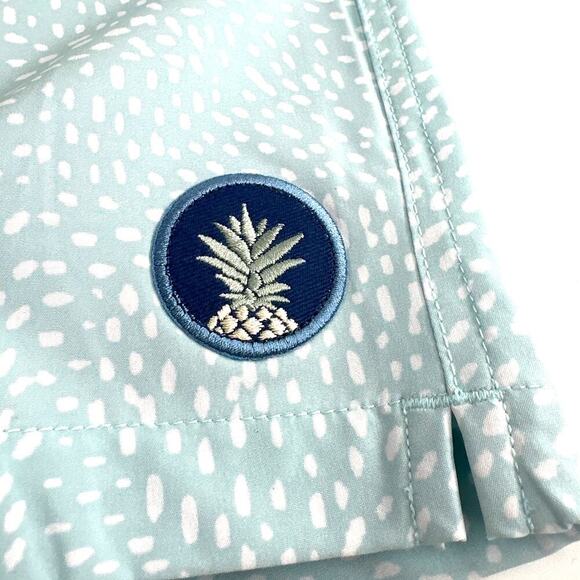 Chubbies Men's Blue Stripe With Spots The Whale Sharks 7" Swim Trunk Size XL - Picture 7 of 10